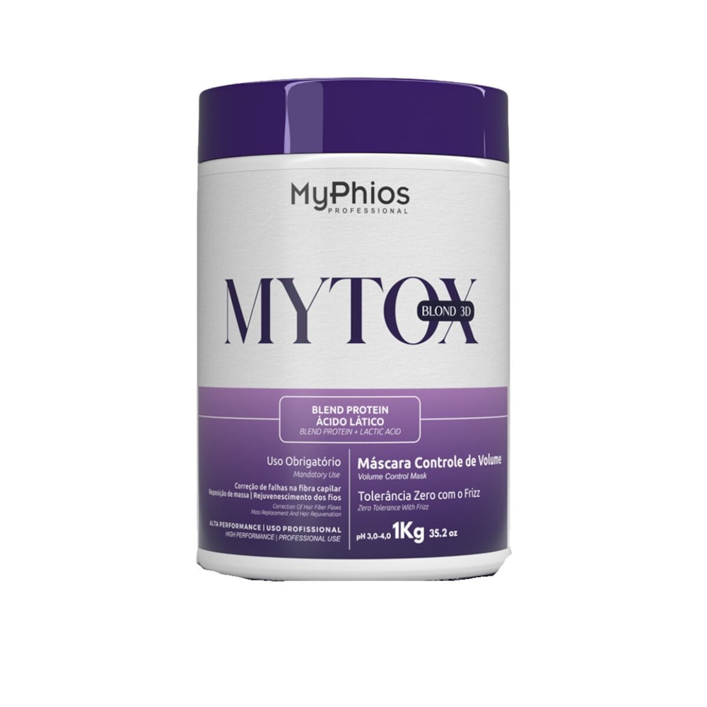 MyPhios MyTox Blond 3D Máscara Controle de Volume 1Kg