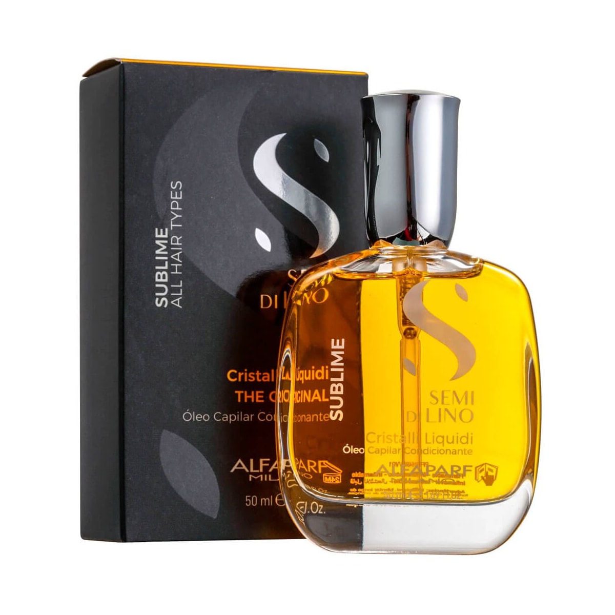 Oleo Capilar Alfaparf Semi Di Lino Diamante Cristalli Liquid 50 ml