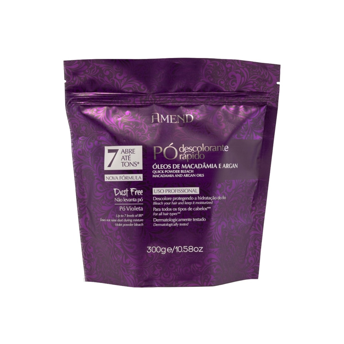 Pó Descolorante Amend Macadâmia e Argan 300 g