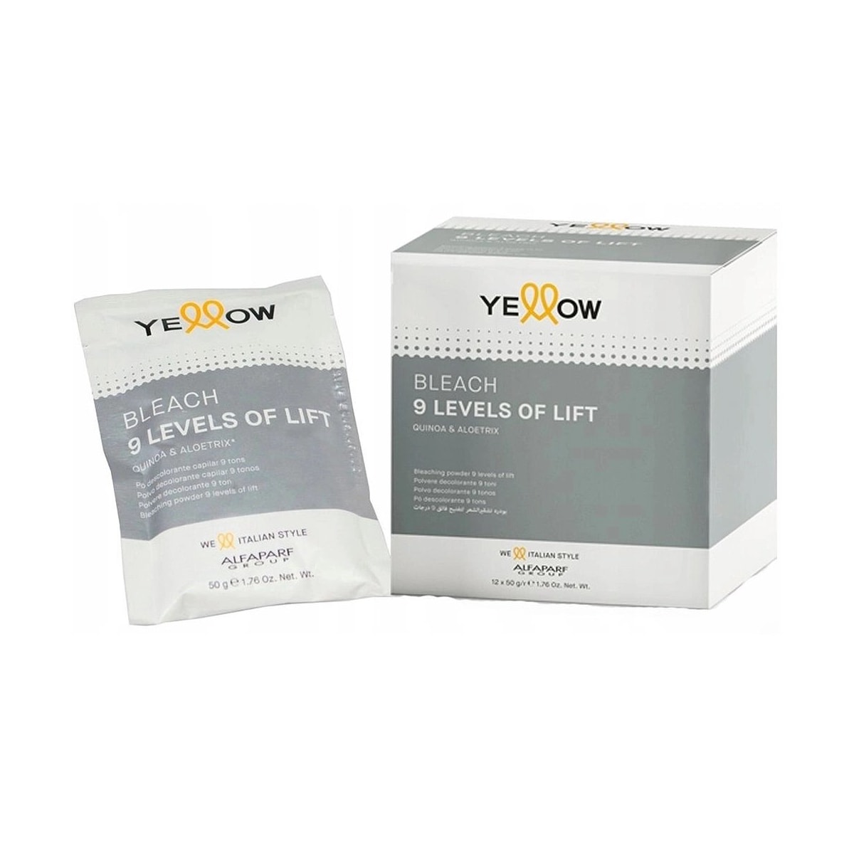 Pó Descolorante Yellow Bleach 9 Levels Of Lift 12x50 g Pó Descolorante Yellow Bleach 9 Levels Of Lift 12x50 g