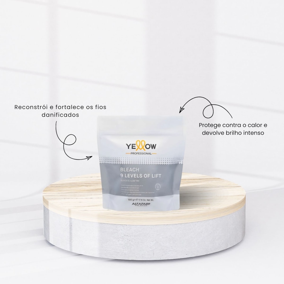 Pó Descolorante Yellow Bleach 9 Levels Of Lift 500 g Pó Descolorante Yellow Bleach 9 Levels Of Lift 500 g