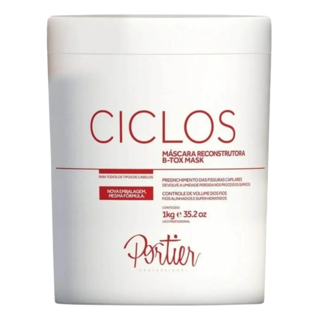Portier Ciclos B-Tox Máscara Reconstrutora 1Kg Portier Ciclos B-Tox Máscara Reconstrutora 1Kg