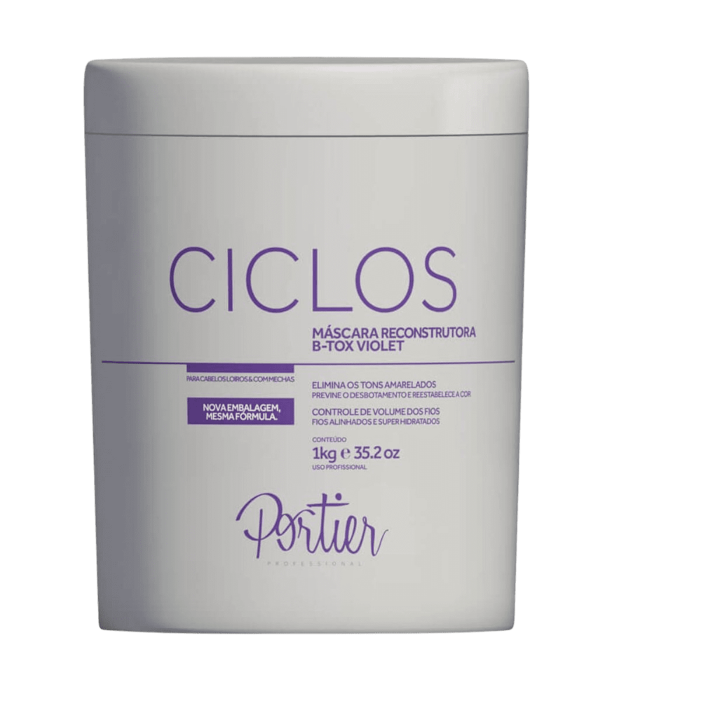 Portier Ciclos B-Tox Violet Máscara Reconstrutora 1kg