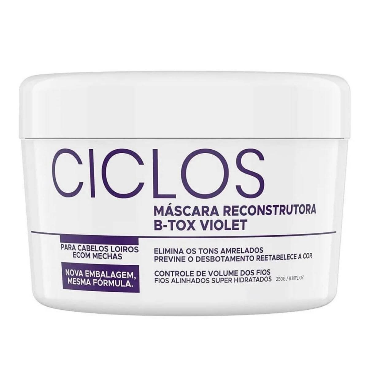 Portier Ciclos B-Tox Violet Máscara Reconstrutora 250g Portier Ciclos B-Tox Violet Máscara Reconstrutora 250g
