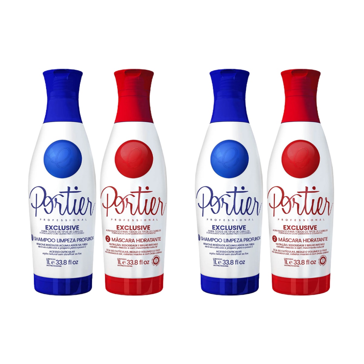 Portier Exclusive Progressiva 2 Kits de (2 x 1 Litro) Portier Exclusive Progressiva 2 Kits de (2 x 1 Litro)