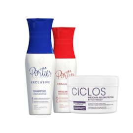 Portier Exclusive Progressiva (2x250ml) +  Ciclos B-Tox Máscara Violet 250g