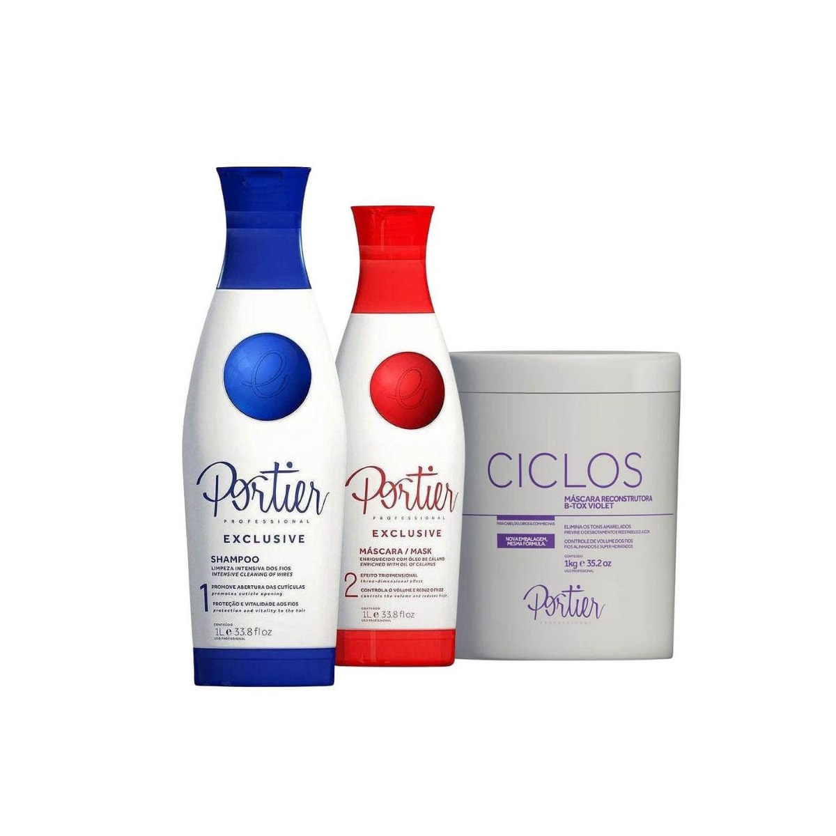 Portier Exclusive Progressiva + Máscara Ciclos Violet  B-Tox 1kg Portier Exclusive Progressiva + Máscara Ciclos Violet  B-Tox 1kg