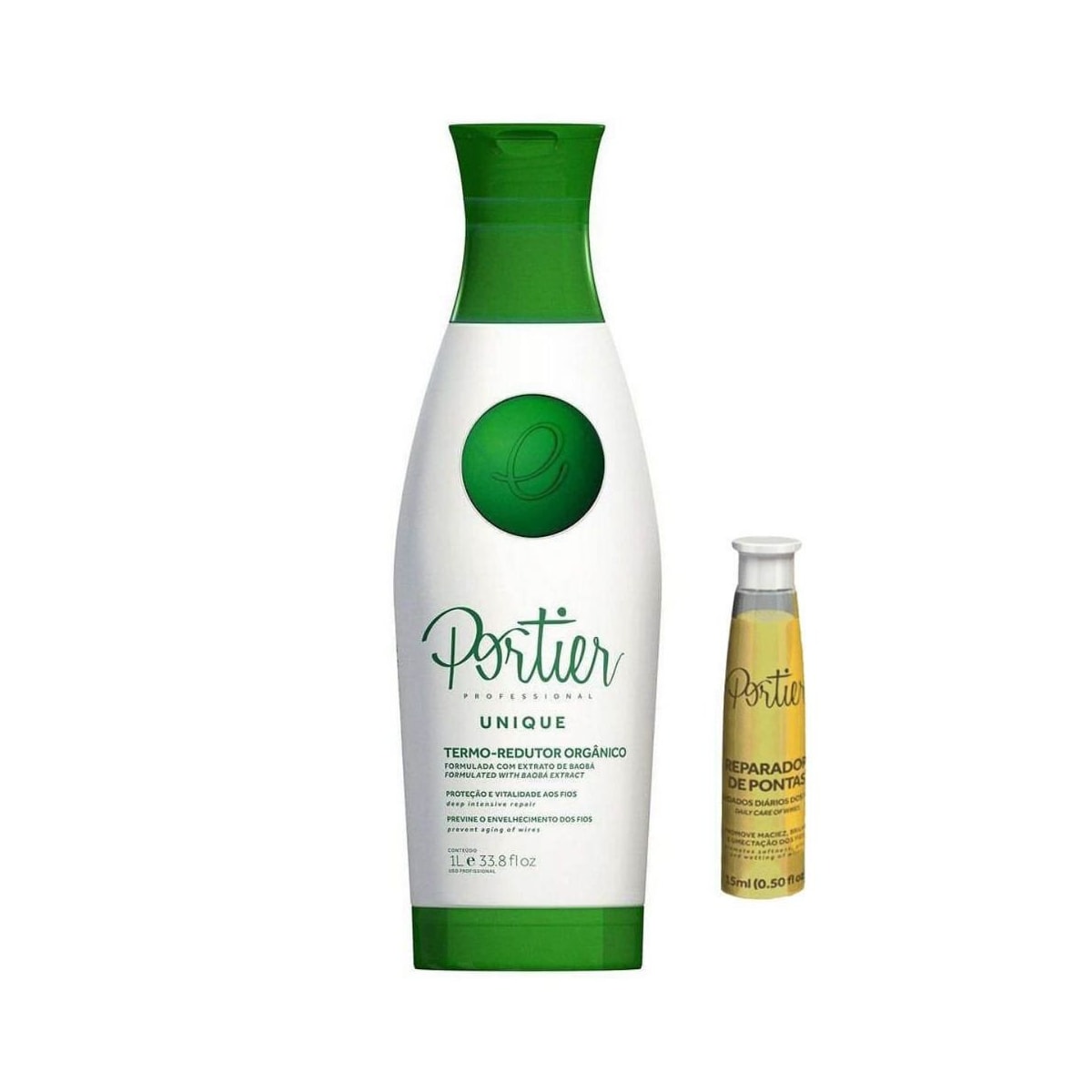 Portier Unique Termo Redutor Orgânico 1000ml + Ampola Semi Di Lino 15ml Portier Unique Termo Redutor Orgânico 1000ml + Ampola Semi Di Lino 15ml
