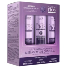 Progressiva Cadiveu Plástica dos Fios Selagem Térmica Escova Inteligente 3 x 300 ml