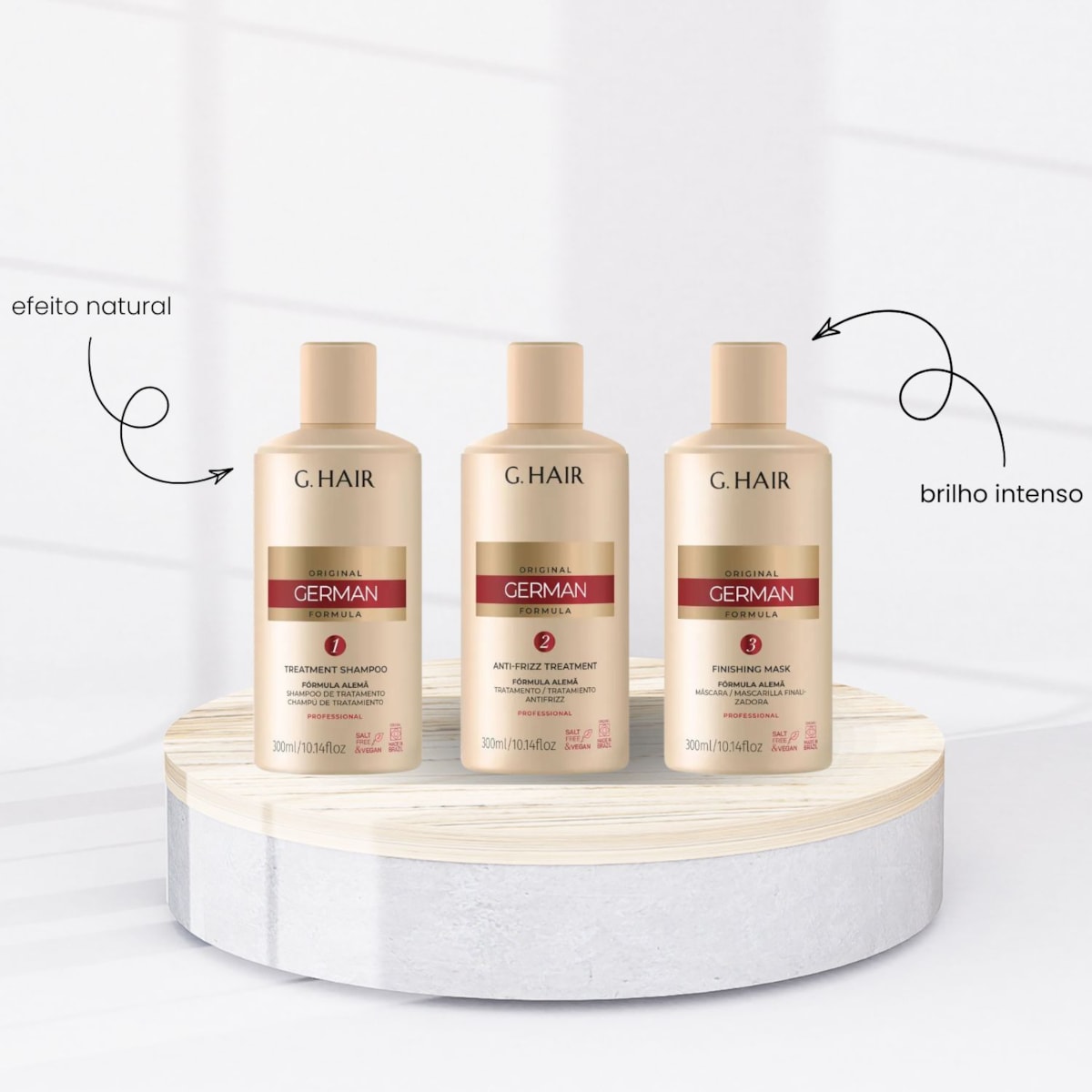 Progressiva G.Hair Alemã (3 x 300 ml) Progressiva G.Hair Alemã (3 x 300 ml)