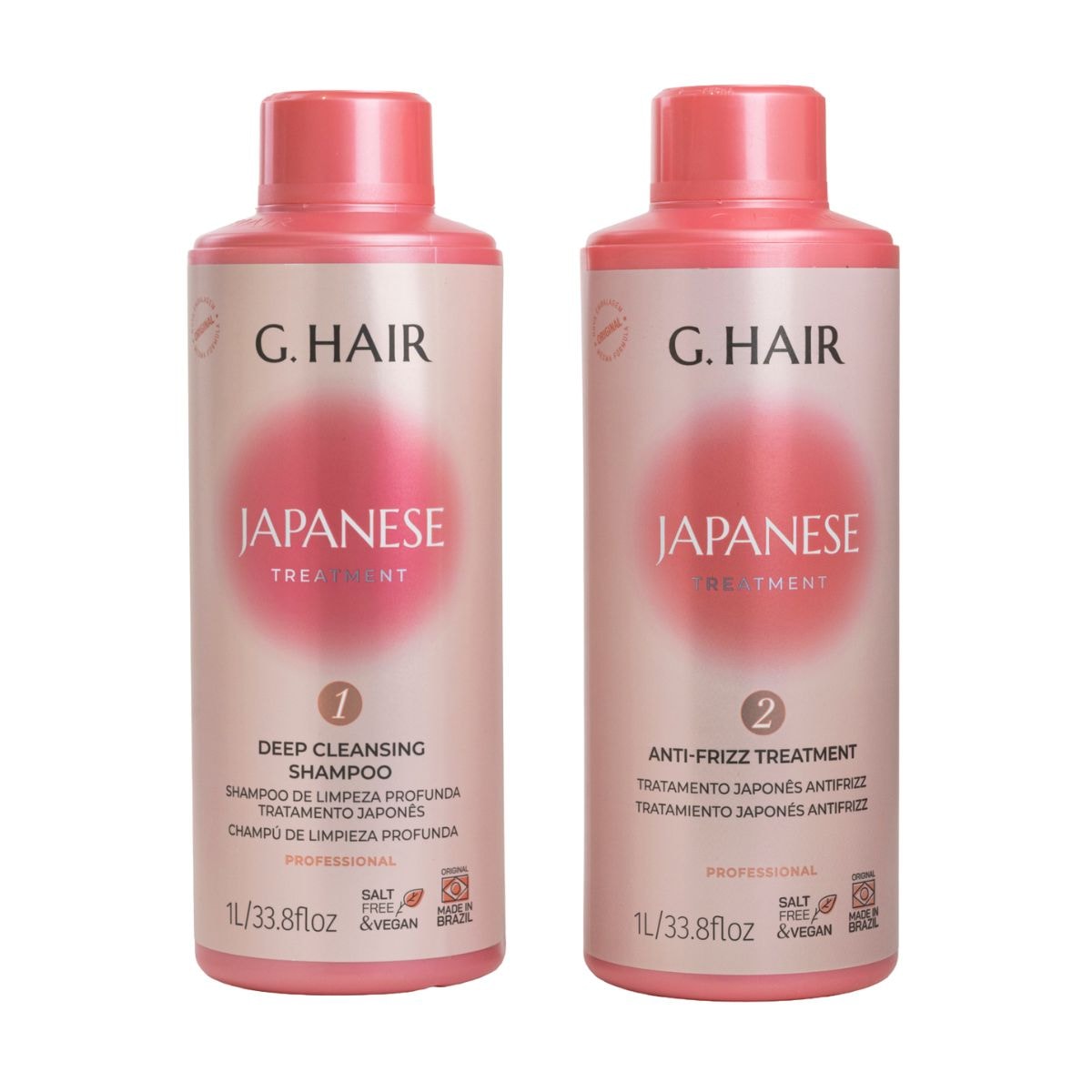 Progressiva G.Hair Escova Japonesa Tratamento Antifrizz (2 x 1 Litro)