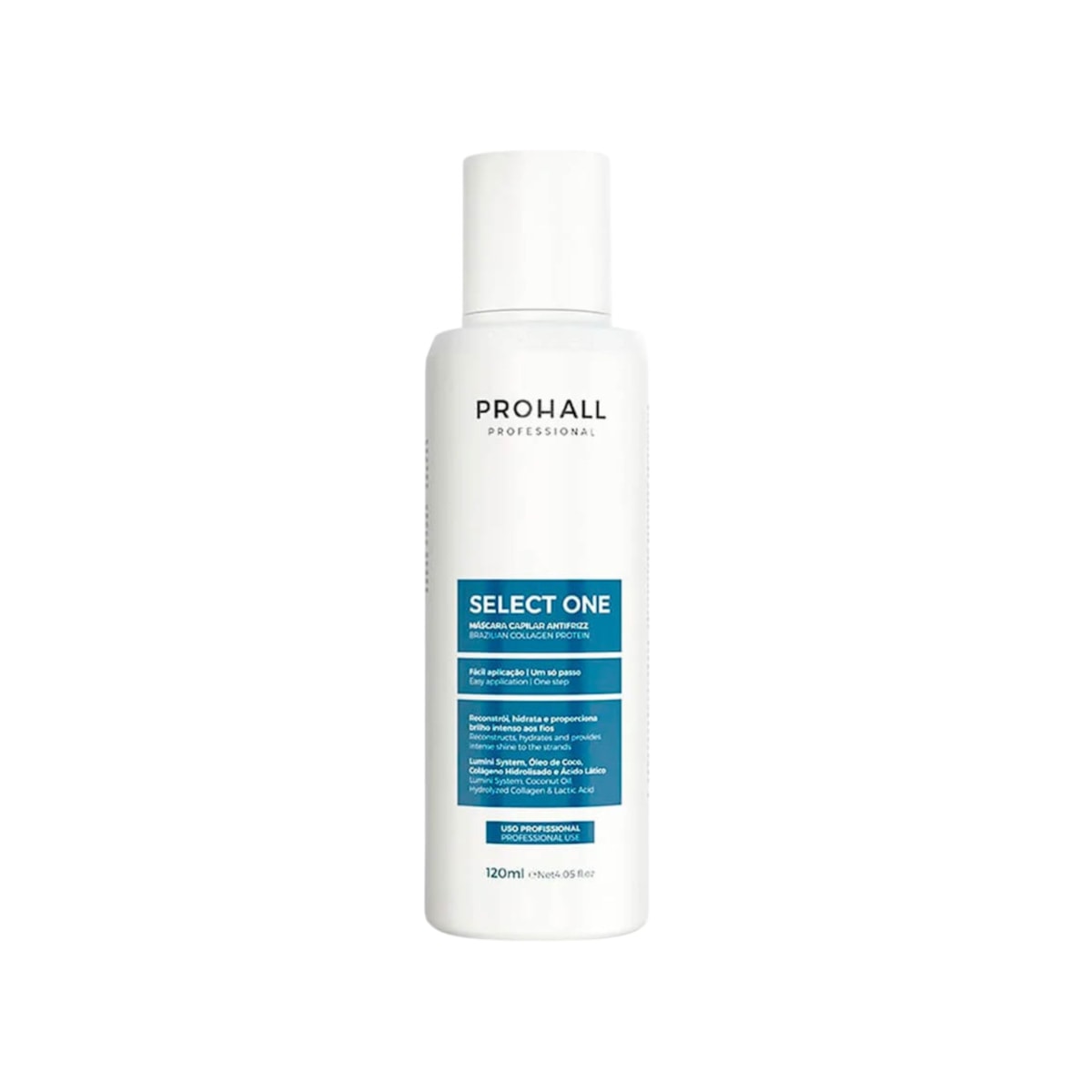 Progressiva Prohall Select One Realinhamento Térmico Máscara 120 ml Progressiva Prohall Select One Realinhamento Térmico Máscara 120 ml
