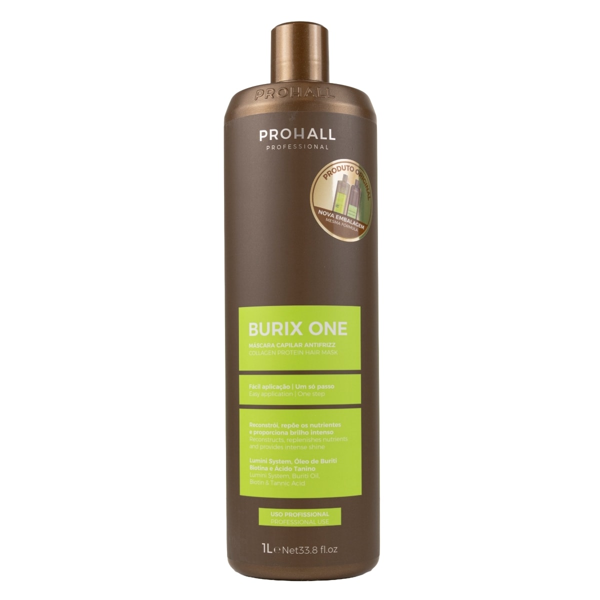 Prohall Burix One New Capilar Anti Frizz Máscara 1l
