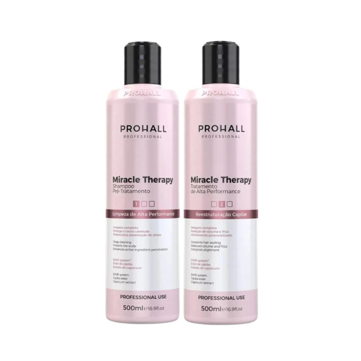 Prohall Miracle Therapy kit Shampoo e Condicionante 500ml