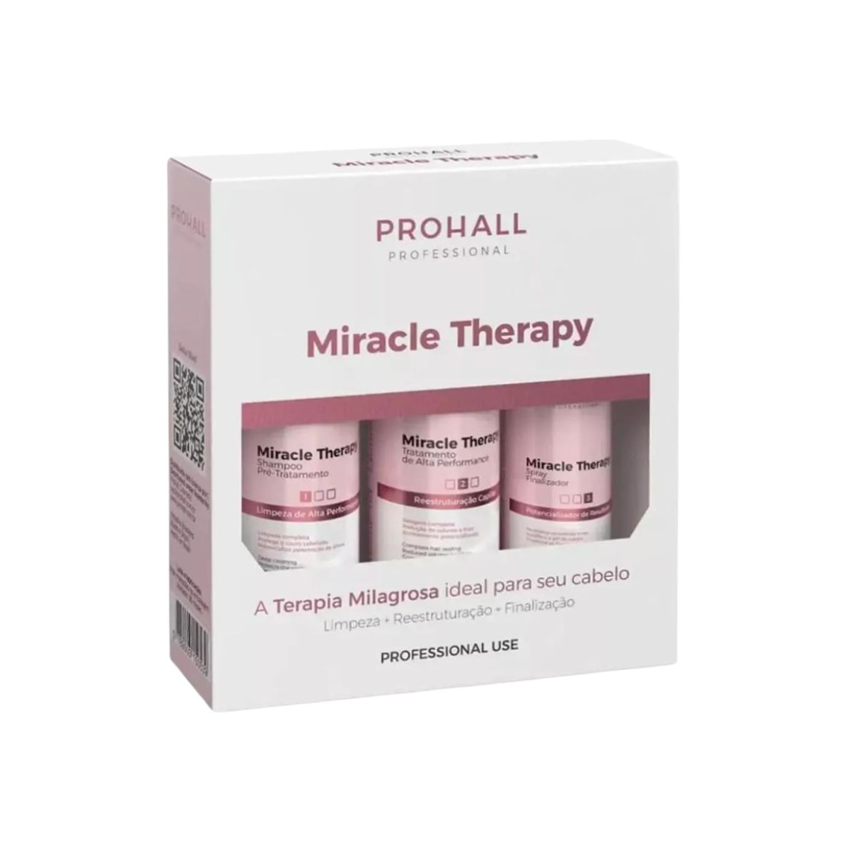 Prohall Miracle Therapy - Kit Terapia Orgânica de Alta Performance (3 Produtos)