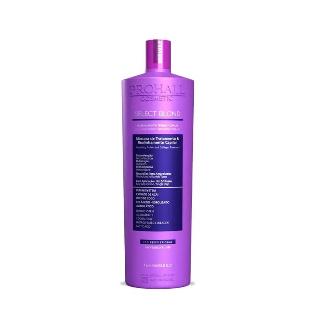 Prohall Select Blond Realinhamento Térmico 1000ml