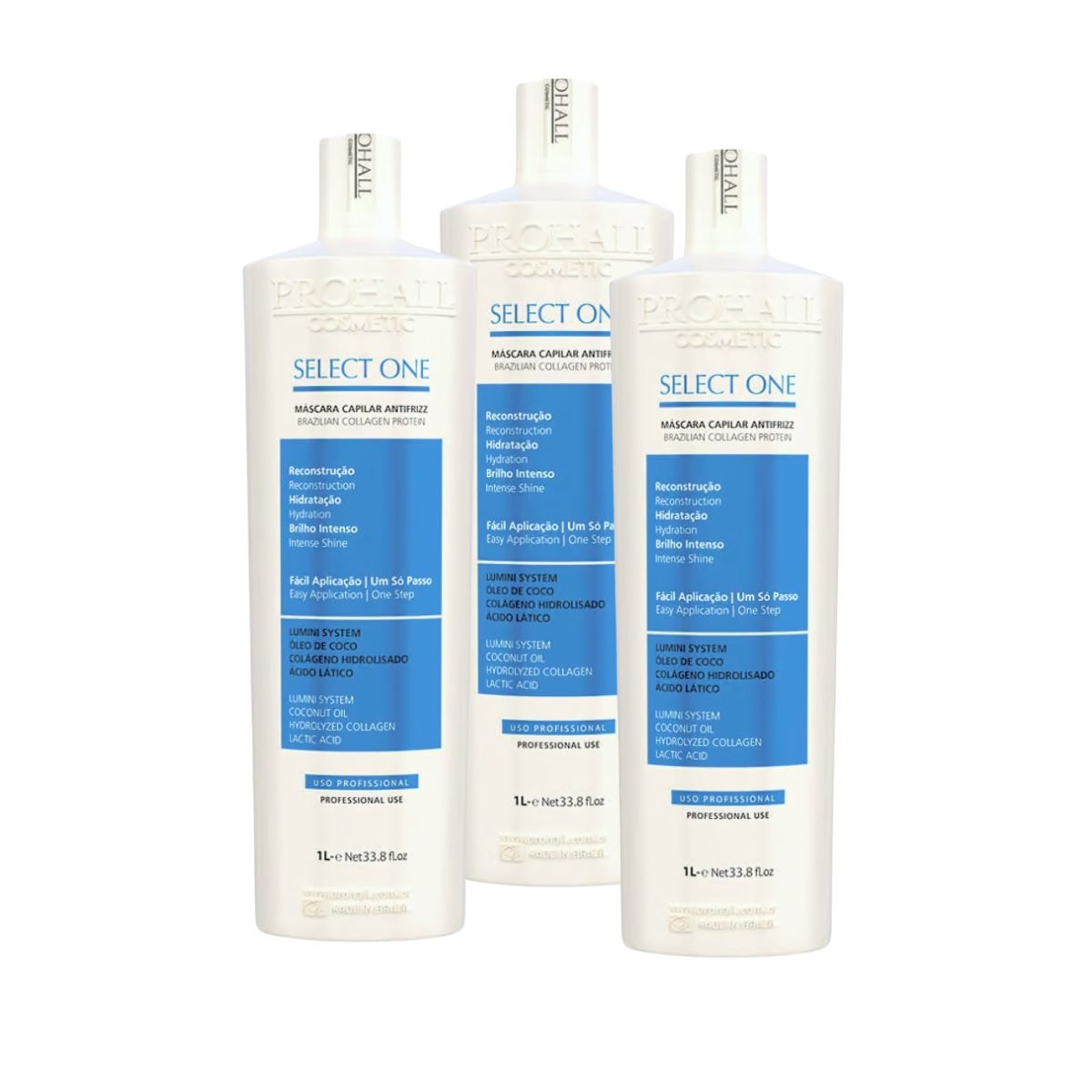 Prohall Select One Kit 3 Realinhamento Térmico 1000ml Prohall Select One Kit 3 Realinhamento Térmico 1000ml