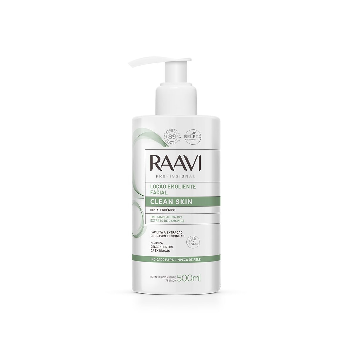 Raavi Clean Skin Loção Emoliente Facial 500 ml Raavi Clean Skin Loção Emoliente Facial 500 ml