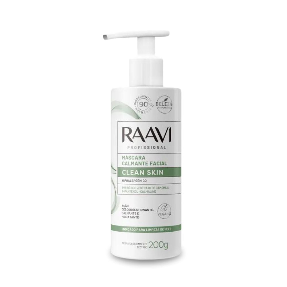 Raavi Clean Skin Máscara Calmante Facial 200g