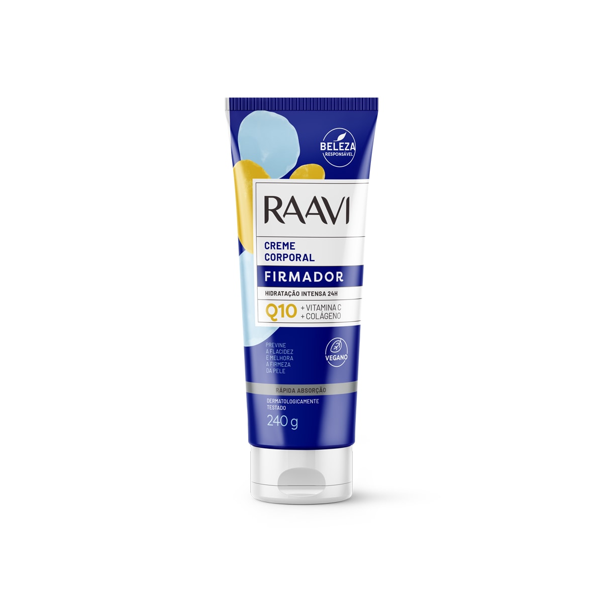 Raavi Creme Corporal Firmador Q10 Hidratação Intensa 240g