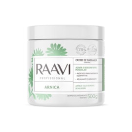 Raavi Creme de Massagem Arnica 500g Raavi Creme de Massagem Arnica 500g