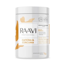 Raavi Creme de Massagem Cafeína e Cúrcuma 1Kg Raavi Creme de Massagem Cafeína e Cúrcuma 1Kg