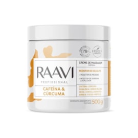 Raavi Creme de Massagem Cafeína e Cúrcuma 500g