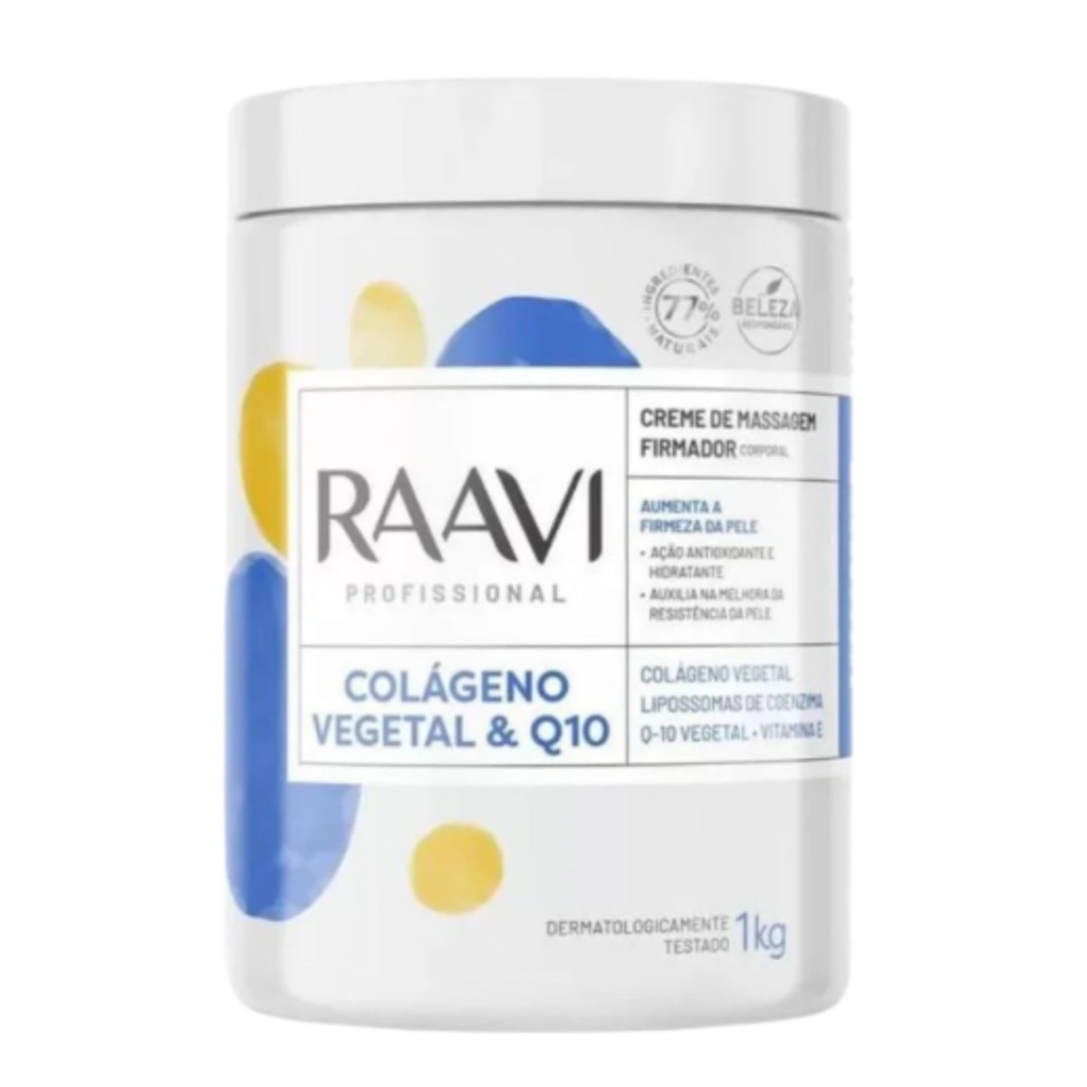 Raavi Creme de Massagem Colágeno Vegetal e Q10 1 Kg