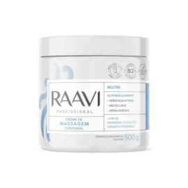 Raavi Creme de Massagem Corporal Neutro 500g Raavi Creme de Massagem Corporal Neutro 500g