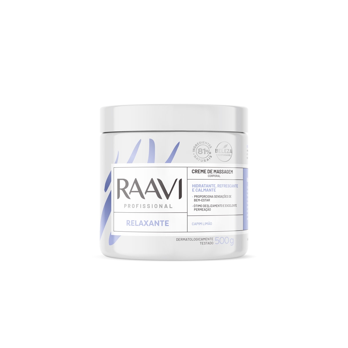 Raavi Creme de Massagem Corporal Relaxante 500g