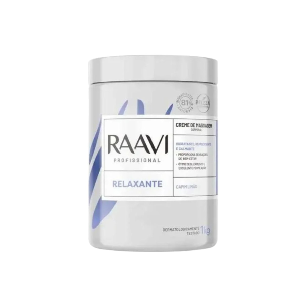Raavi Creme de Massagem Corporal Relaxante Hidratação 1 kg Raavi Creme de Massagem Corporal Relaxante Hidratação 1 kg