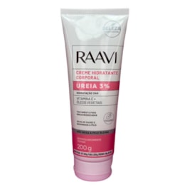 Raavi Creme Hidratante Ureia 3% Hidrataçao 24h 200 g