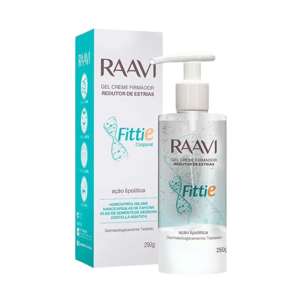 Raavi Fittie Gel Creme Firmador Redutor de Estrias 250g