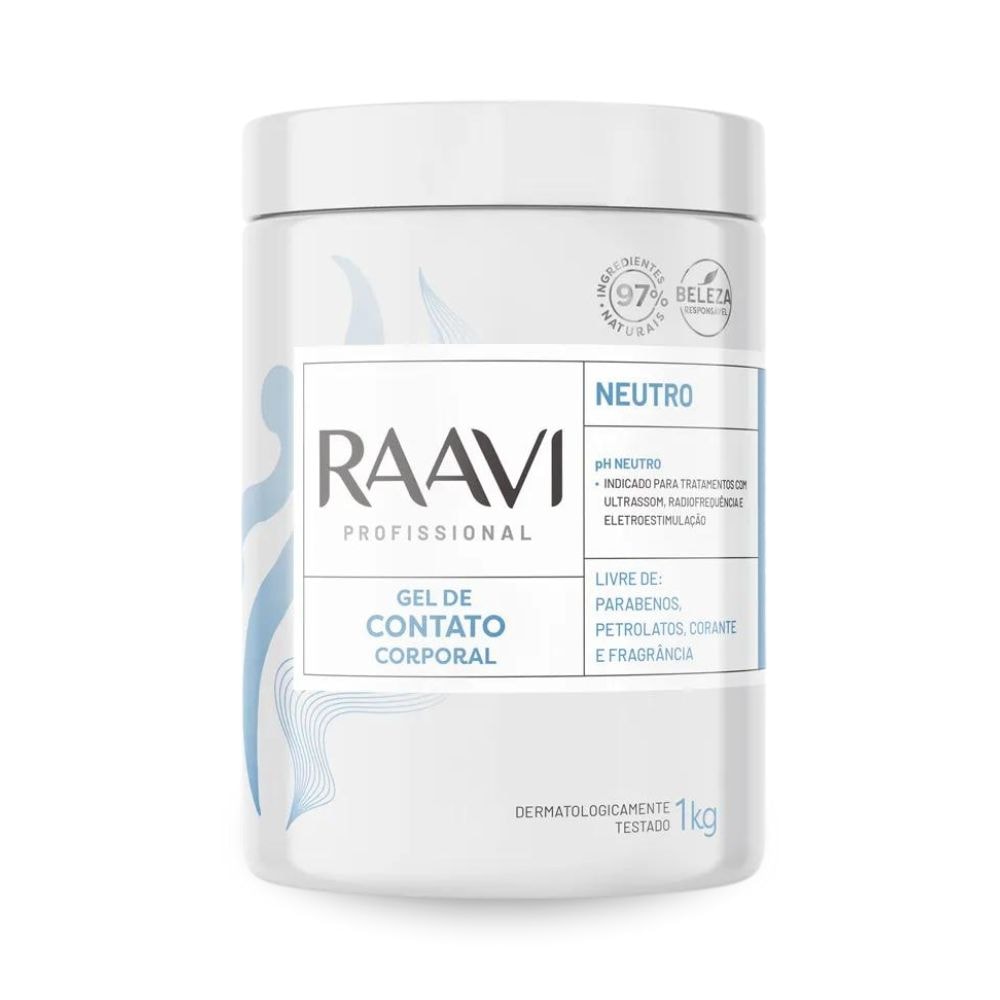 Raavi Gel de Contato Corporal Neutro 1Kg