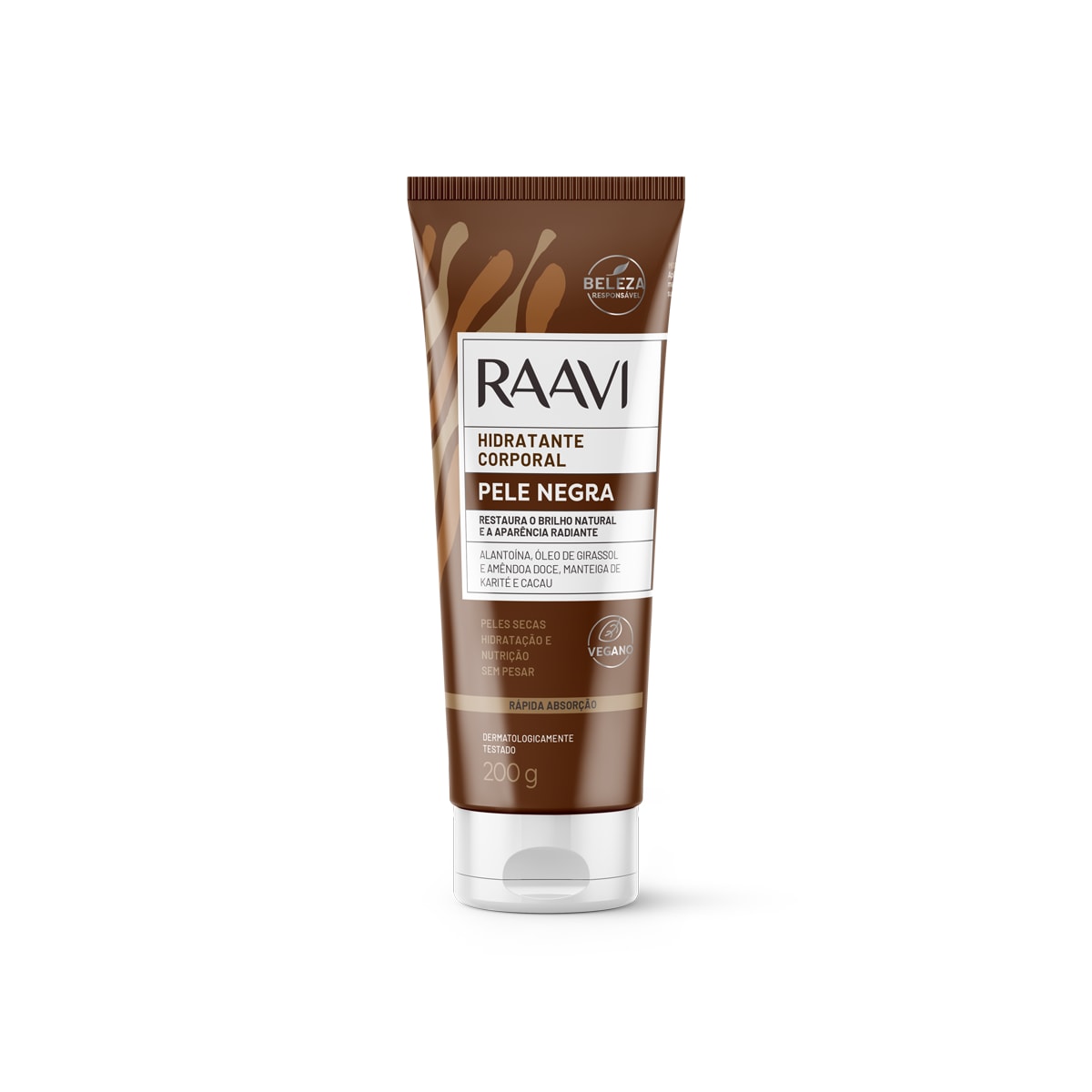 Raavi Hidratante Corporal Pele Negra 200 g