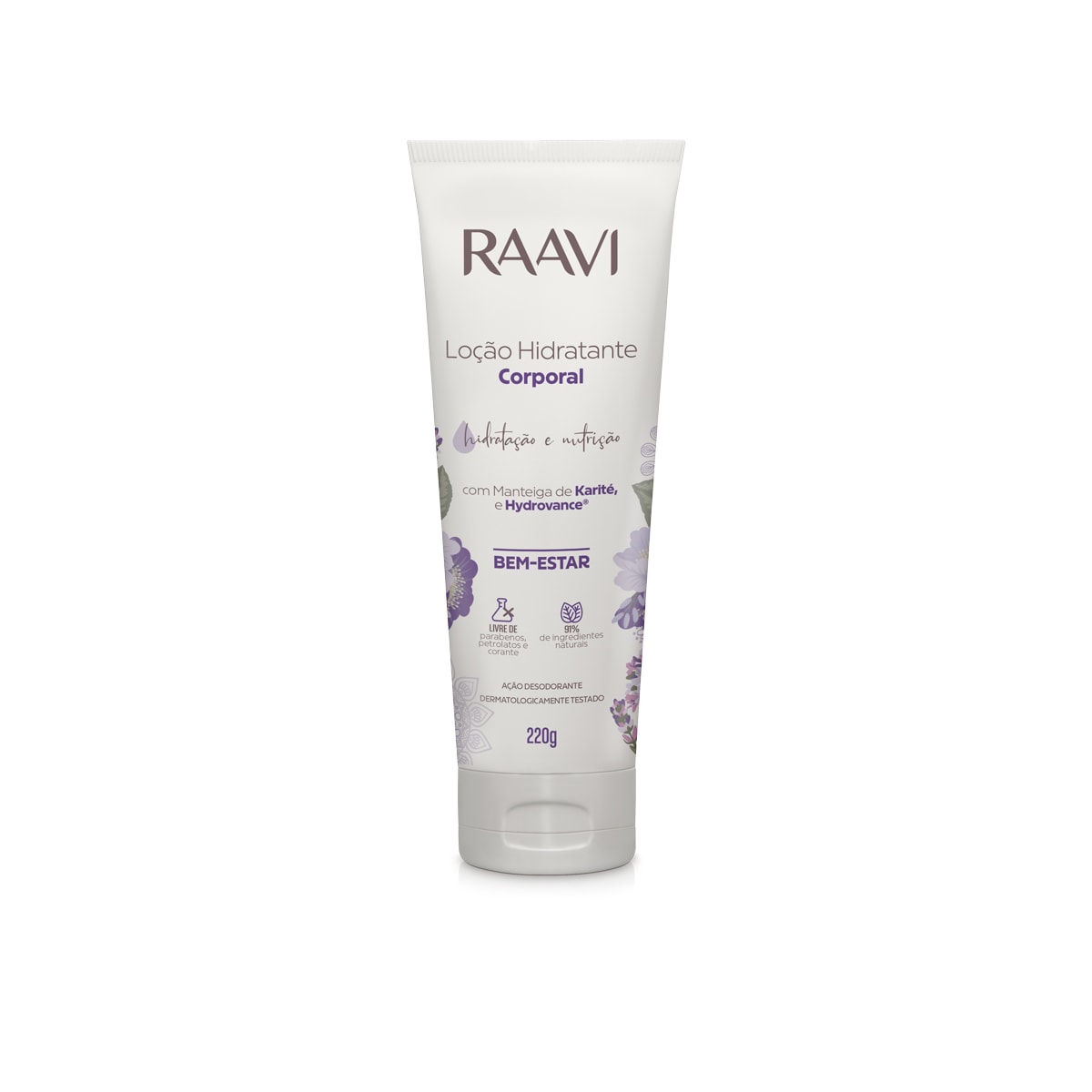 Raavi Loção Hidratante Corporal Bem-Estar 220 g Raavi Loção Hidratante Corporal Bem-Estar 220 g