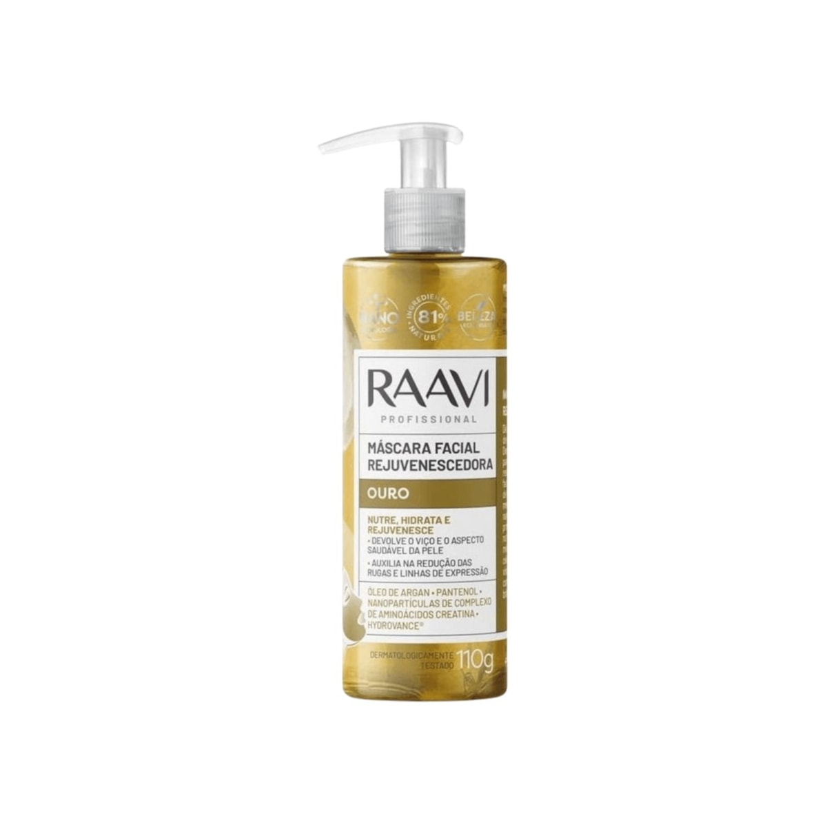 Raavi Máscara Facial Ouro Rejuvenescedora 110 g Raavi Máscara Facial Ouro Rejuvenescedora 110 g
