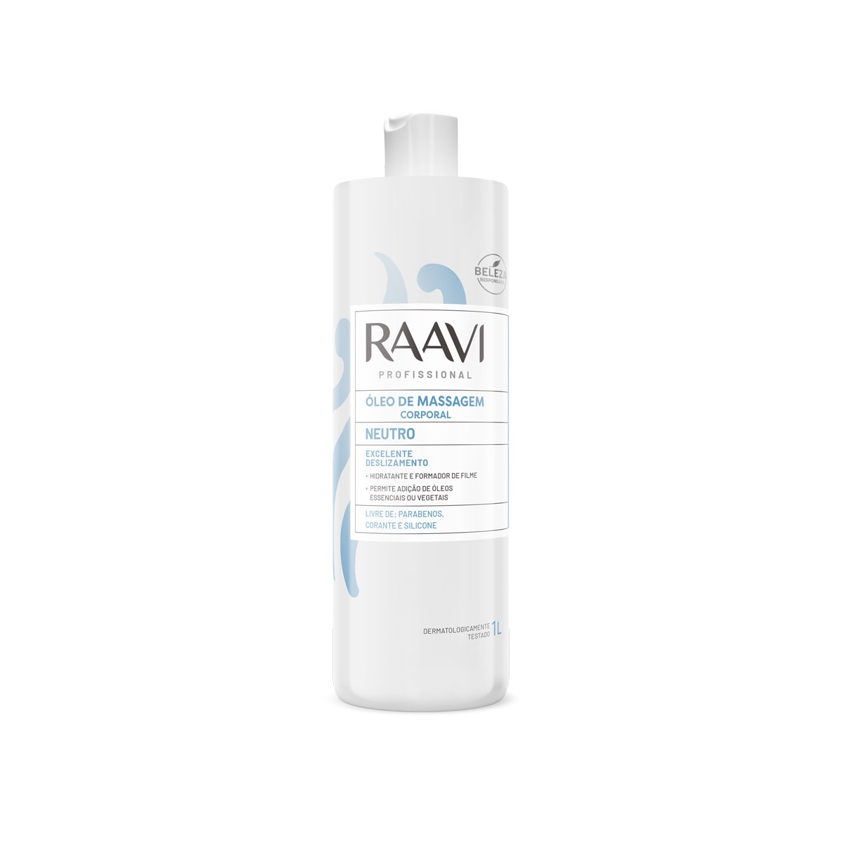 Raavi Oleo de Massagem Corporal Neutro 1 Litro