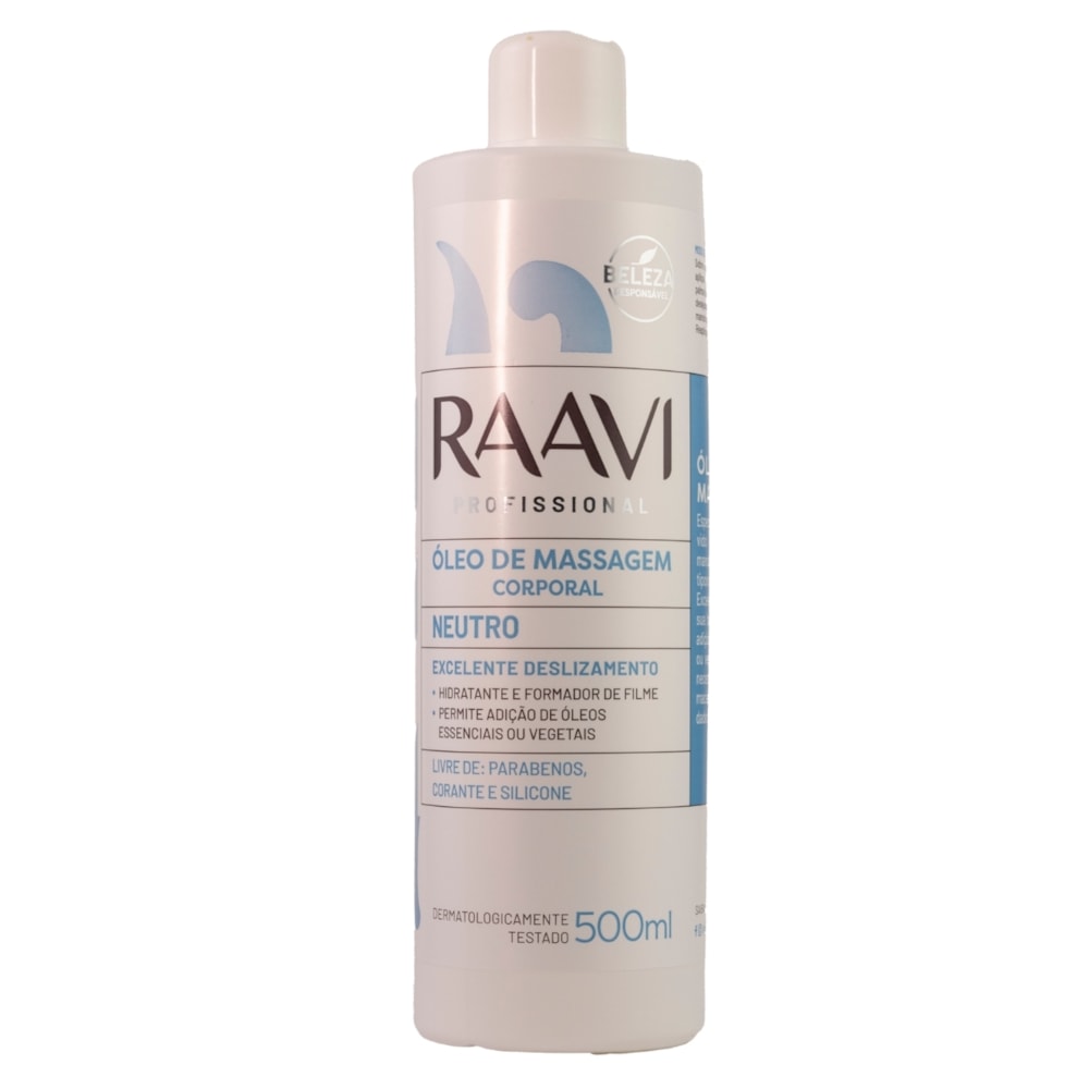 Raavi Óleo de Massagem Corporal Neutro 500ml