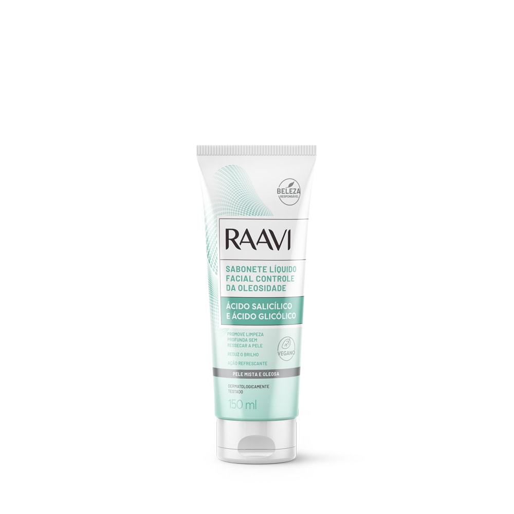 Raavi Sabonete Liquido Facial Controle da Oleosidade 150ml