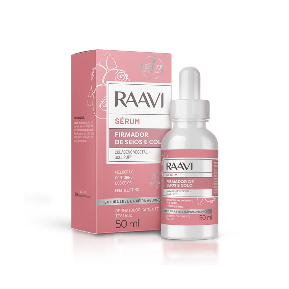 Raavi Sérum Firmador De Seios e Colo 50ml Raavi Sérum Firmador De Seios e Colo 50ml