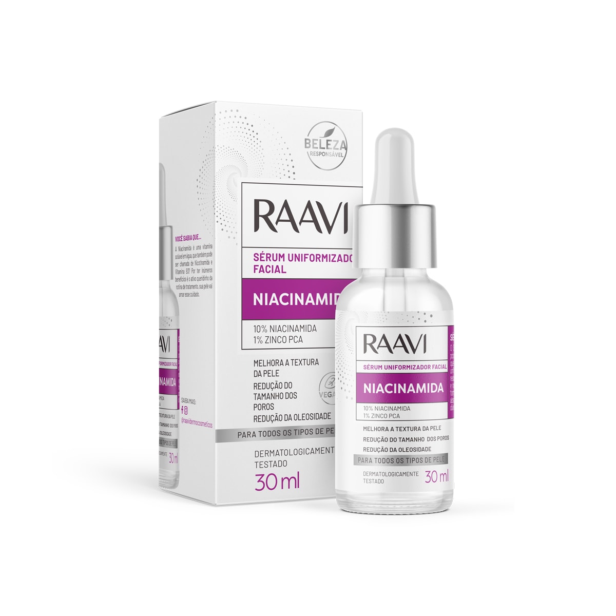 Raavi Sérum Uniformizador Facial Niacinamida 30ml Raavi Sérum Uniformizador Facial Niacinamida 30ml