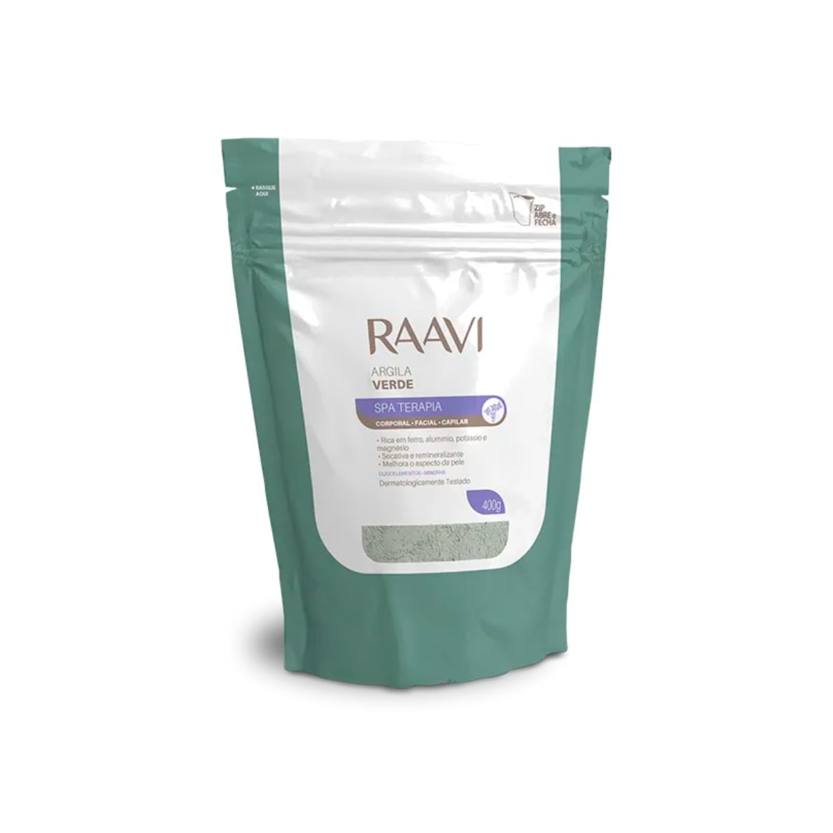 Raavi SPA Terapia Corporal Facial Capilar Argila Verde 400 g Raavi SPA Terapia Corporal Facial Capilar Argila Verde 400 g