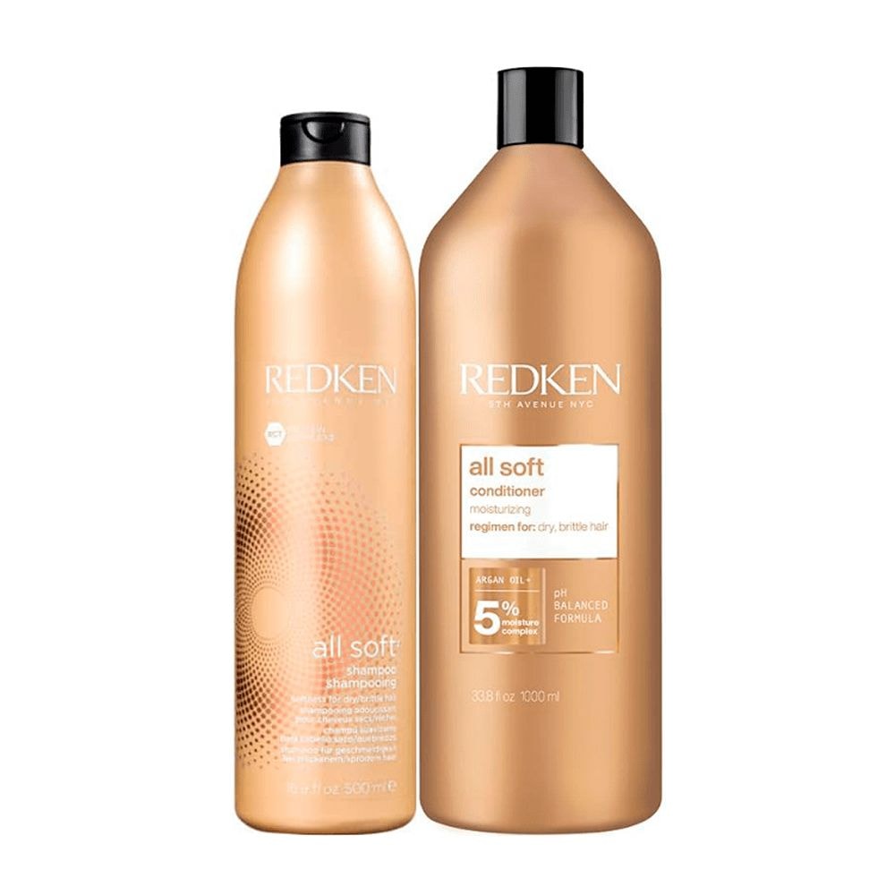 Redken All Soft  Shampoo 500ml + Condicionador 1000ml