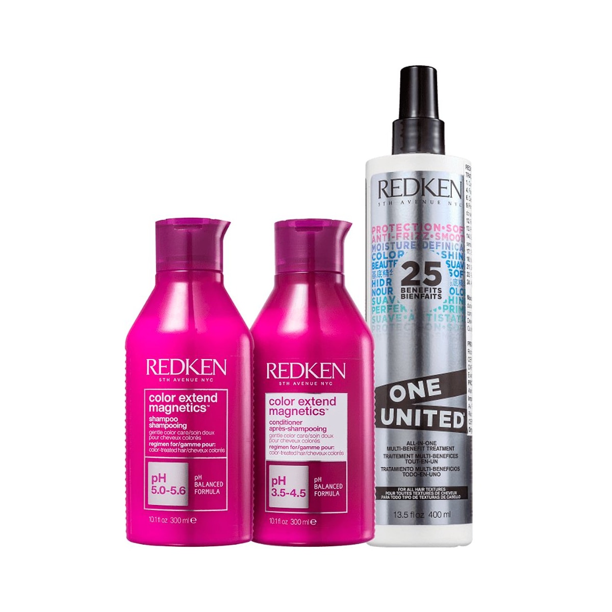 Redken Color Extend Magnetics Sha + Cond + Leavein One Unit Redken Color Extend Magnetics Sha + Cond + Leavein One Unit