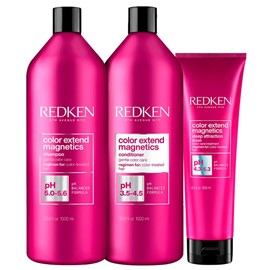 Redken Color Extend Magnetics Shampoo + Condicionador 1L + Máscara 250ml