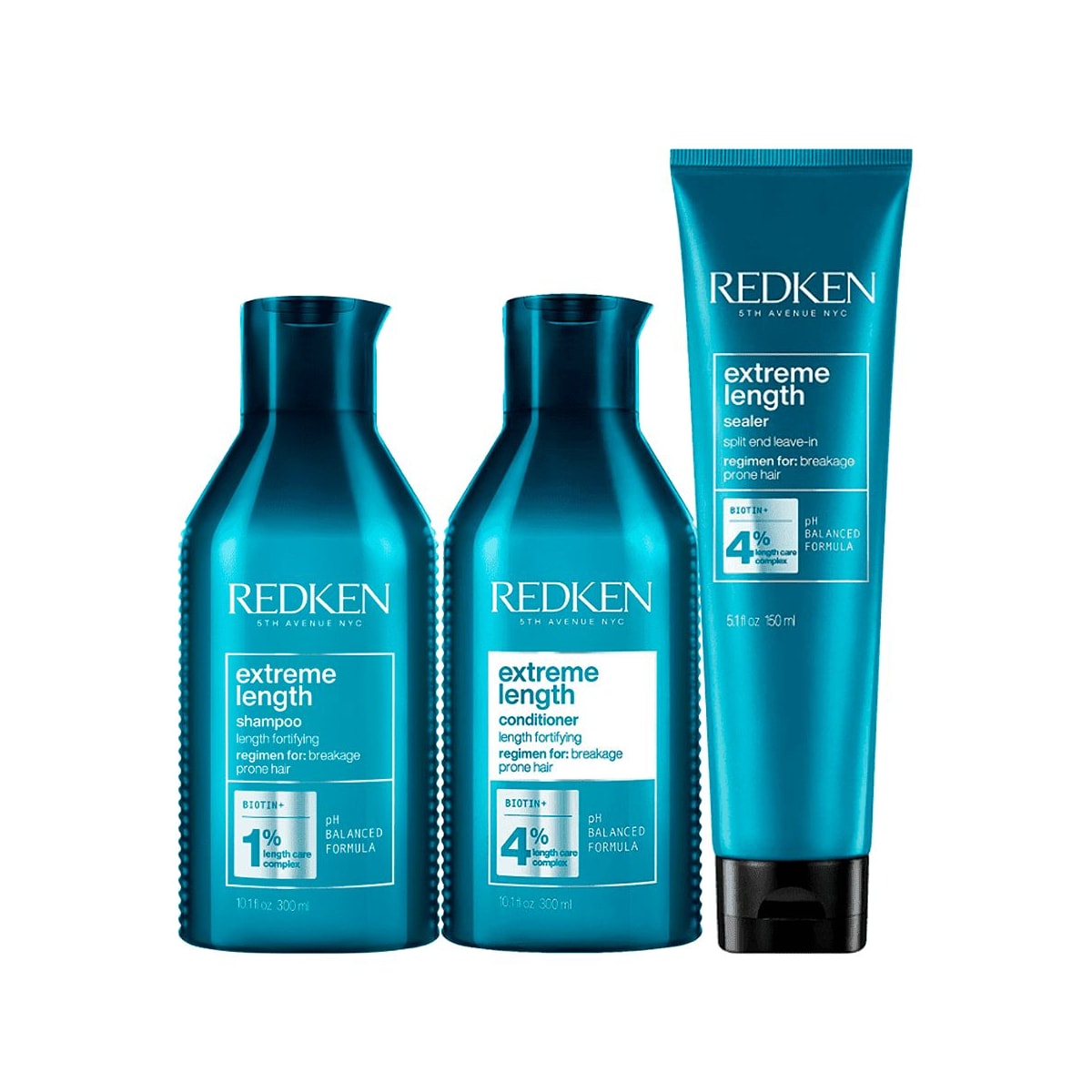 Redken Extreme Length Shampoo + Condicionador 300ml + Sealer 150ml Redken Extreme Length Shampoo + Condicionador 300ml + Sealer 150ml