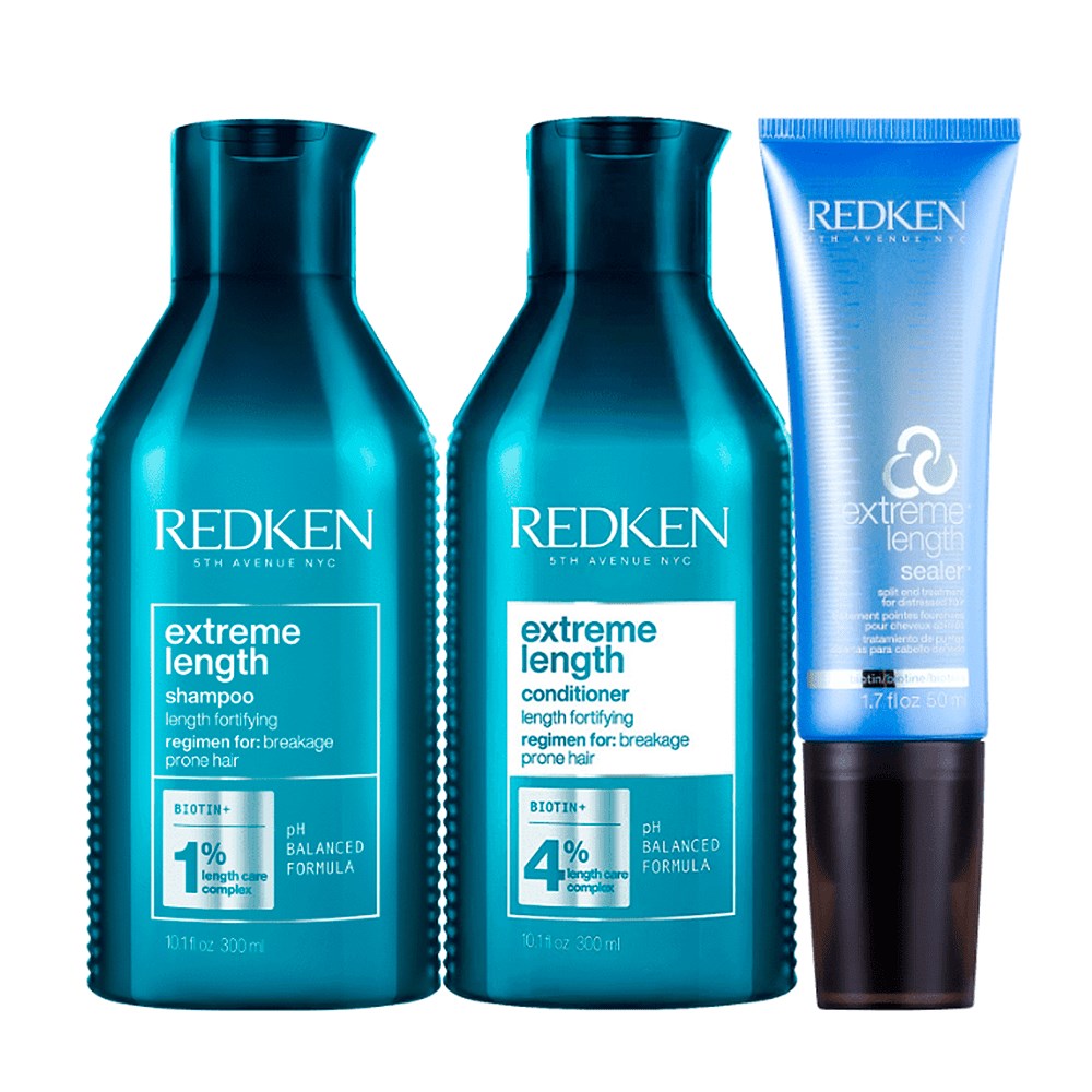 Redken Extreme Length Shampoo + Condicionador 300ml + Sealer 50ml