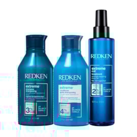 Redken Extreme Shampoo 300ml + Condicionador 250ml + Extreme Anti-Snap Leave-in 250ml Redken Extreme Shampoo 300ml + Condicionador 250ml + Extreme Anti-Snap Leave-in 250ml