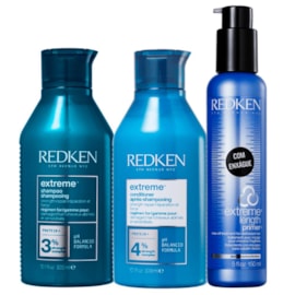 Redken Extreme Shampoo 300ml + Condicionador 250ml + Tratamento Reconstrutor Primer 150ml Redken Extreme Shampoo 300ml + Condicionador 250ml + Tratamento Reconstrutor Primer 150ml